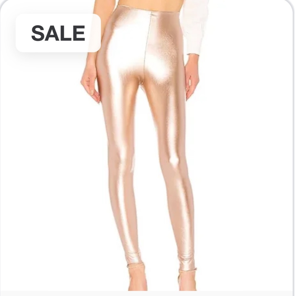 Commando Rose Gold Faux Leather Leggings